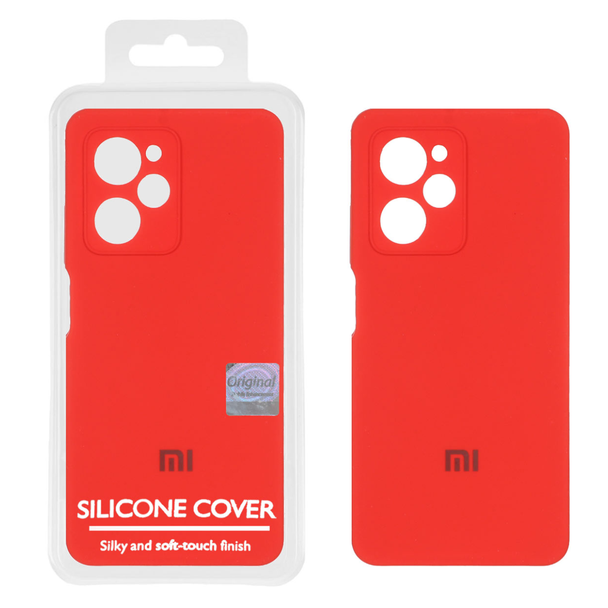 کاور گوشی شیائومی Poco X5 Pro 5G مستر کوالیتی مدل سیلیکونی پاک کنی-قرمز