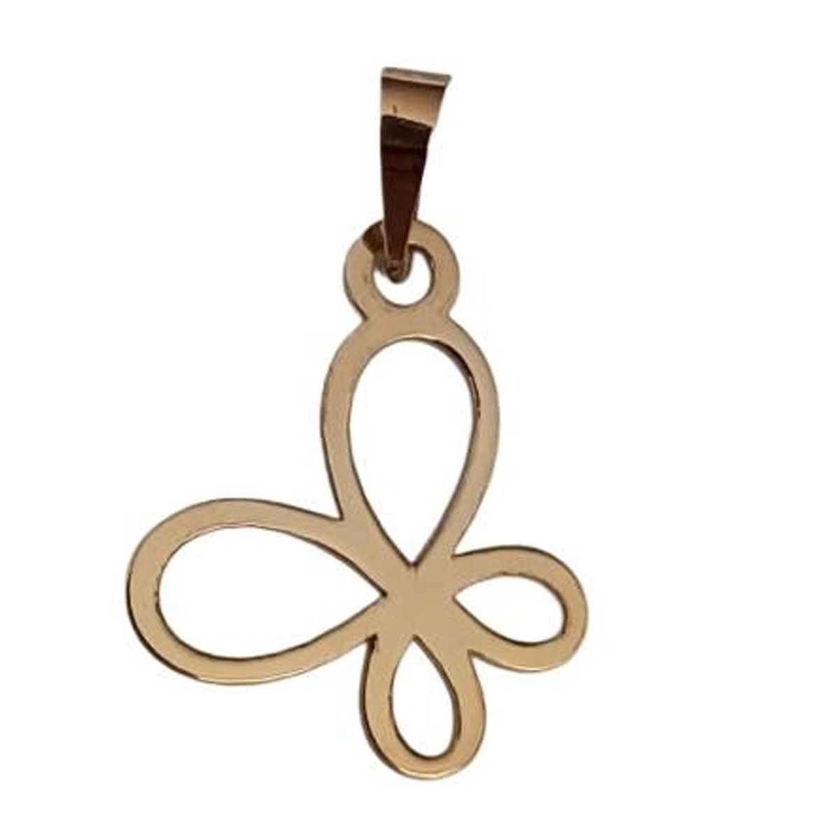 آویز طلا زنانه اپال گلد مدل پروانه کد G0019-0.32