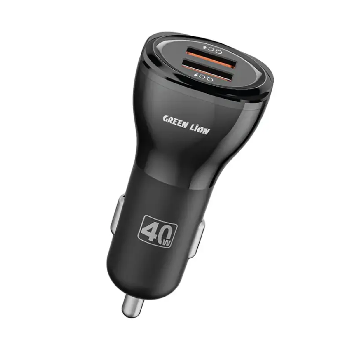 شارژر فندکی گرین لاین مدل GNCC40WQC2BK توان 40 وات-مشکی