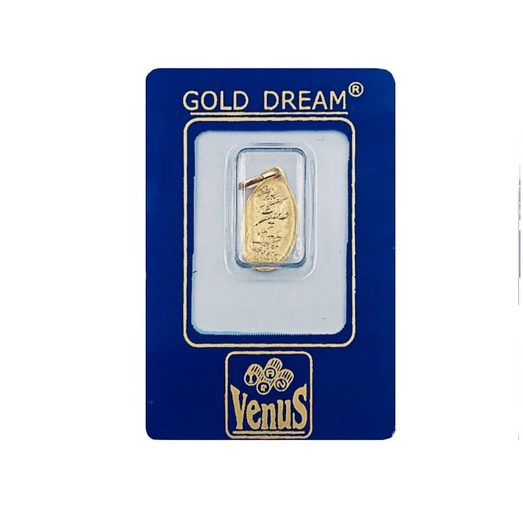 شمش طلا 250 سوت 18 عیار ونوس کد 2500-250