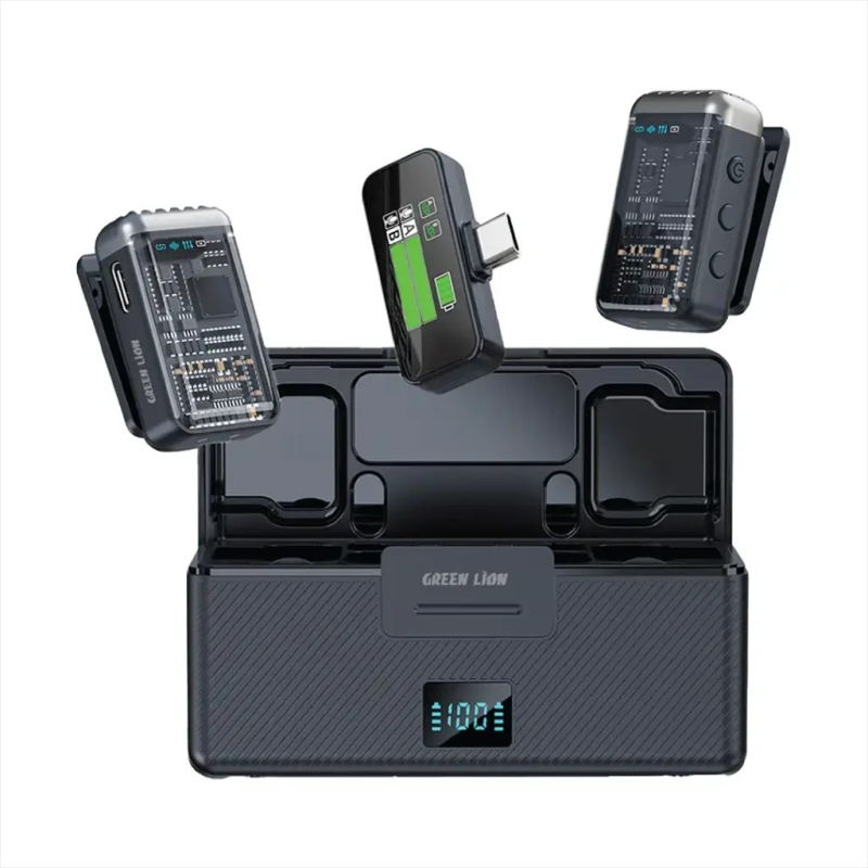 میکروفن یقه ای گرین لاین مدل GM-90X با درگاه اتصال تایپ سی میکروفن یقه ای گرین لاین مدل GM-90X با درگاه اتصال تایپ سی