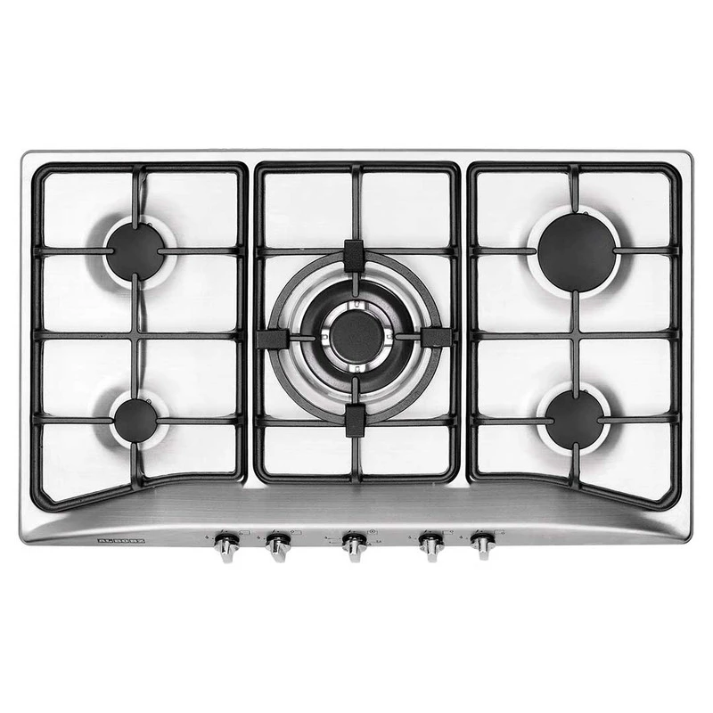 اجاق گاز صفحه‌ای پنج شعله استیل البرز مدل S5906-استیل