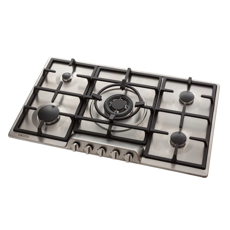 اجاق گاز صفحه‌ای پنج شعله استیل البرز مدل S-5907-استیل