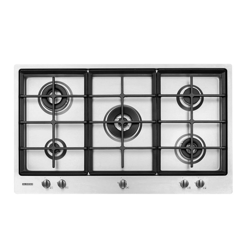 اجاق گاز صفحه‌ای پنج شعله استیل البرز مدل S5911-استیل