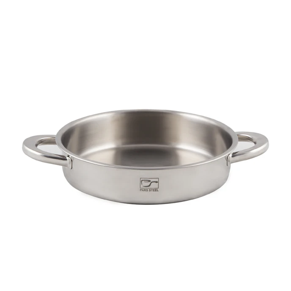 تابه استیل پارس استیل مدل 240 دسته فلزی کوتاه-استیل