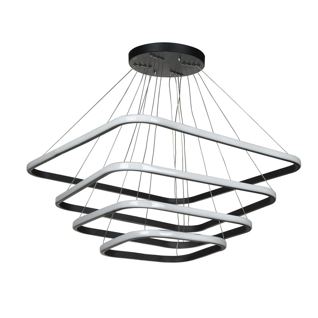 لوستر مدرن سقفی اتاق چشمه نور مدل A6308 ریموت دار-سبز زیتونی