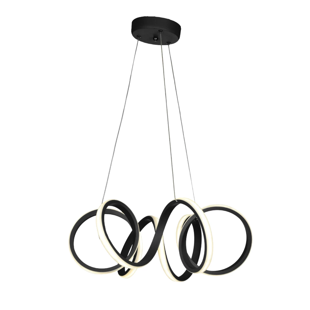 لوستر مدرن سقفی اتاق چشمه نور مدل A6398 ریموت دار-سفید