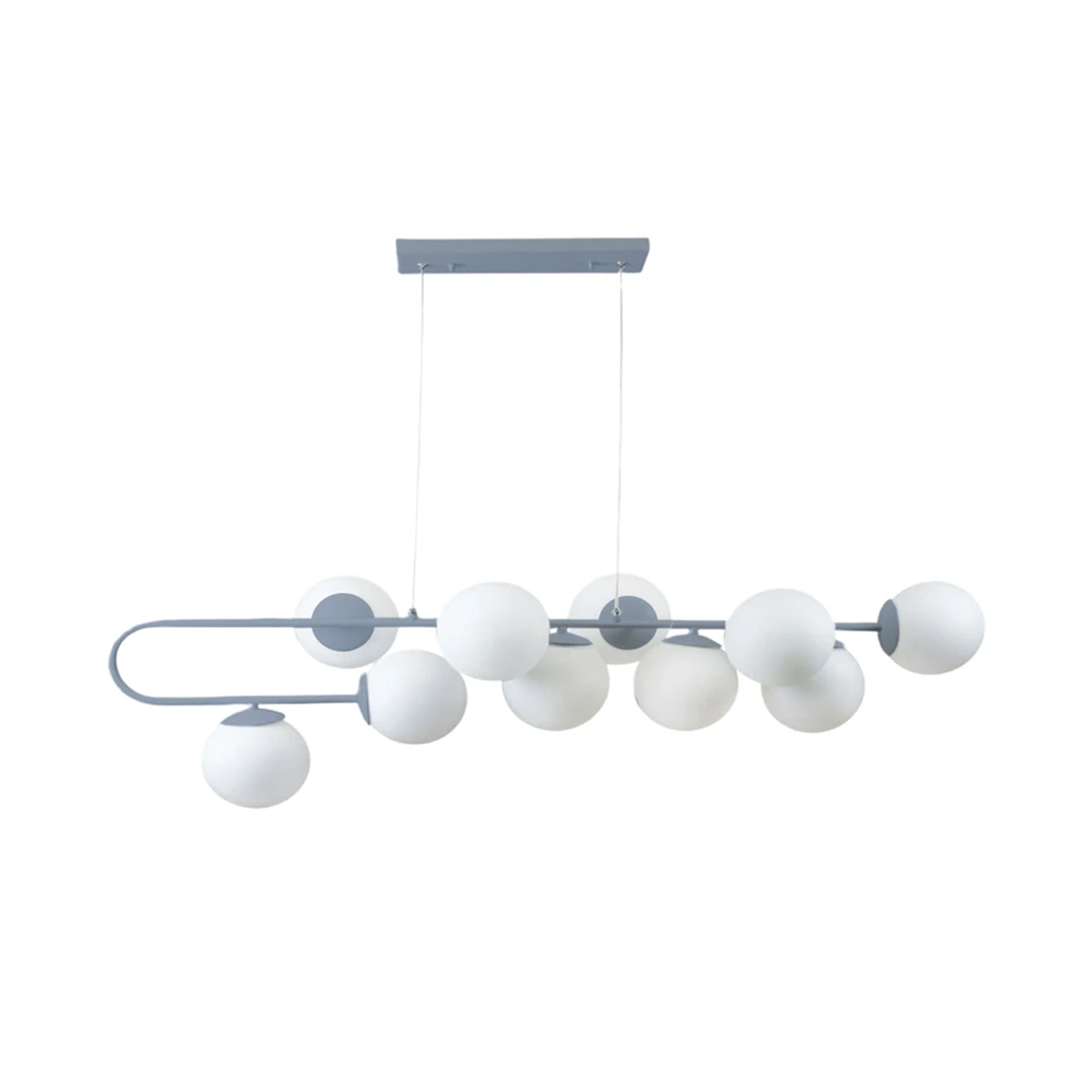 لوستر مدرن سقفی اتاق چشمه نور مدل A1222/10-طوسی