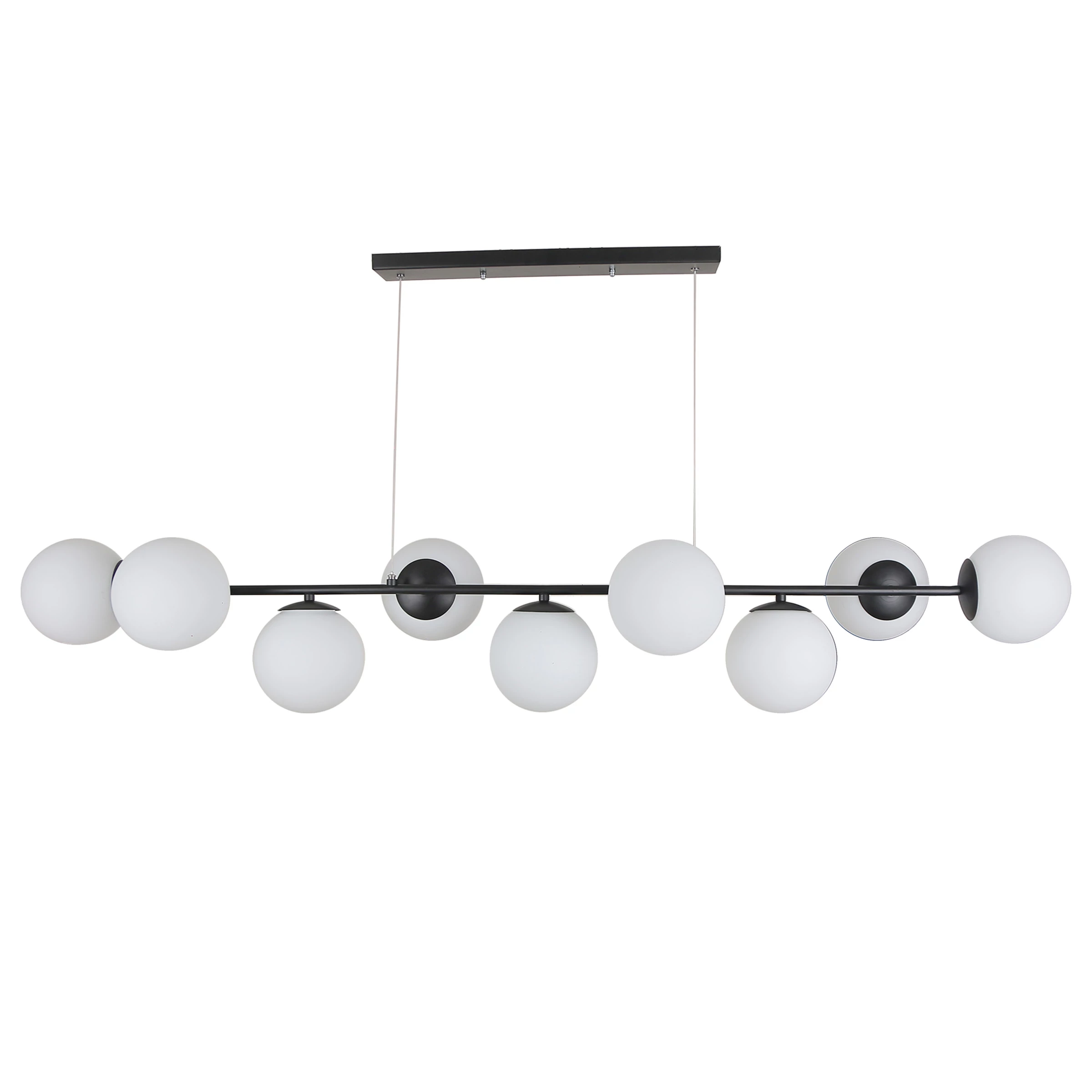 لوستر مدرن سقفی اتاق چشمه نور مدل A1230/9-سبز زیتونی