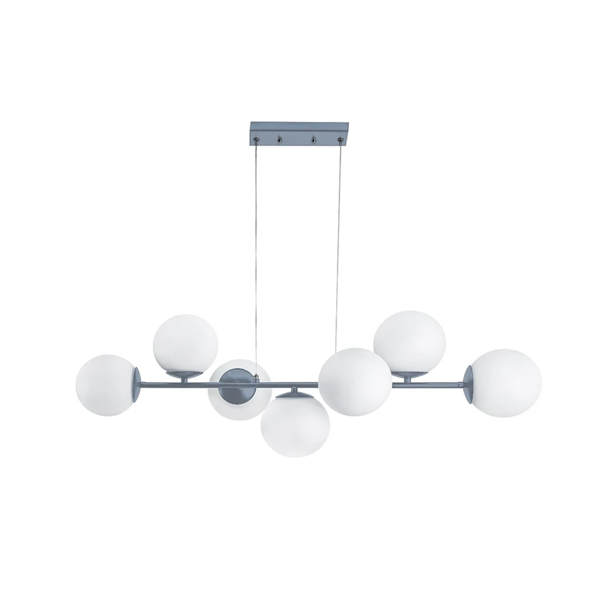 لوستر مدرن سقفی اتاق چشمه نور مدل A1230/7-طوسی