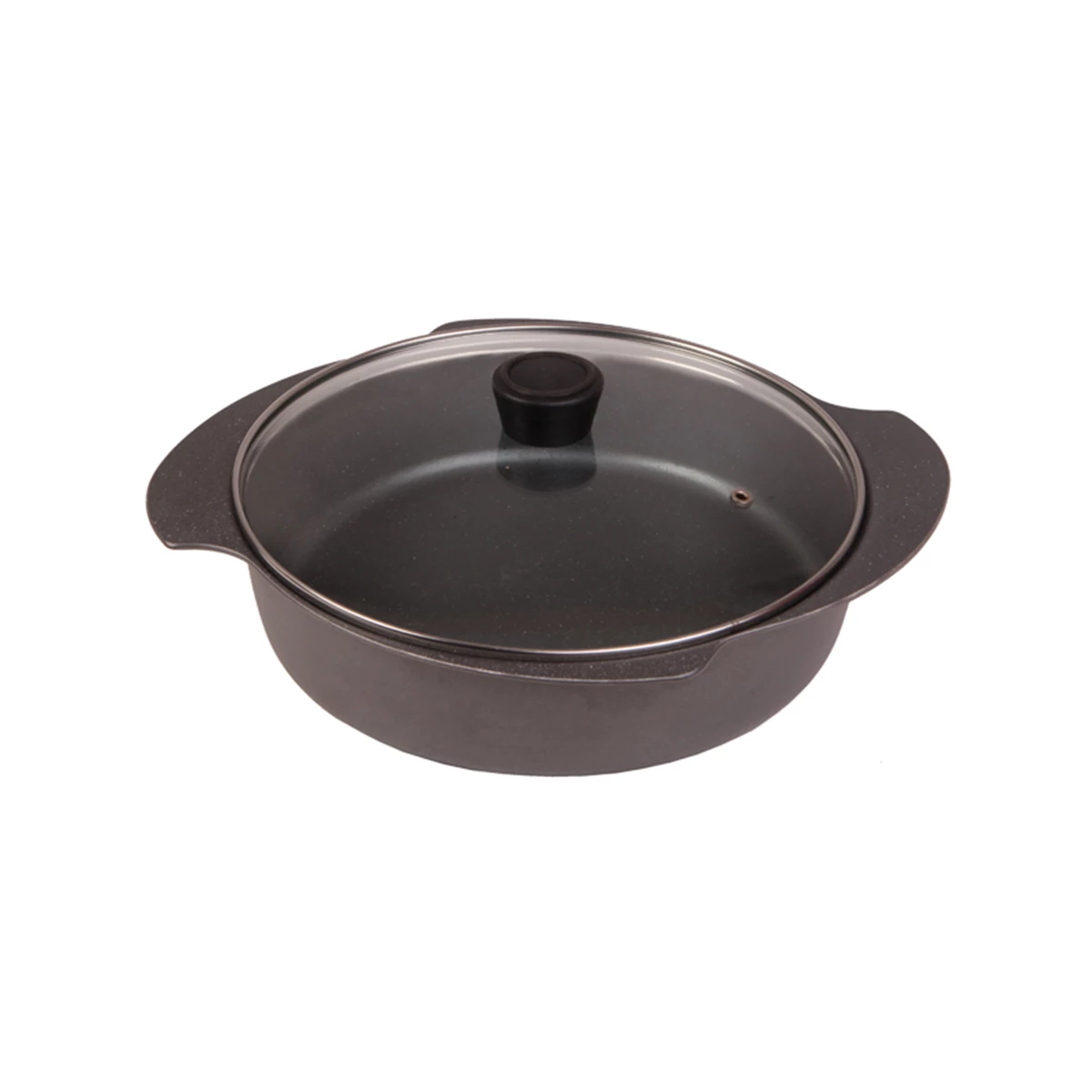 تابه دو دسته تکنو مدل پروانه سایز 24-آبی