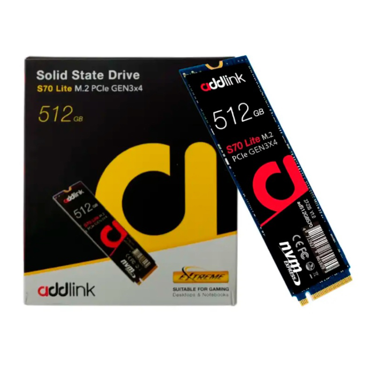 هارد اس اس دی اینترنال ادلینک مدل S70 Lite M.2 2280 ظرفیت 512 گیگابایت