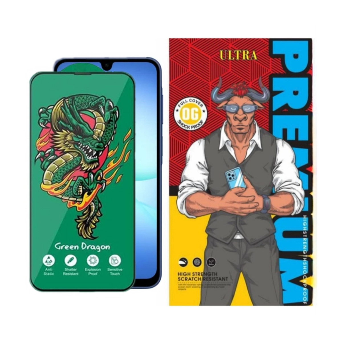 محافظ صفحه نمایش گوشی سامسونگ Galaxy A17 4G اولترا مدل Green Dragon