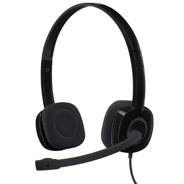 هدفون سیمی لاجیتک مدل H151 STEREO-مشکی