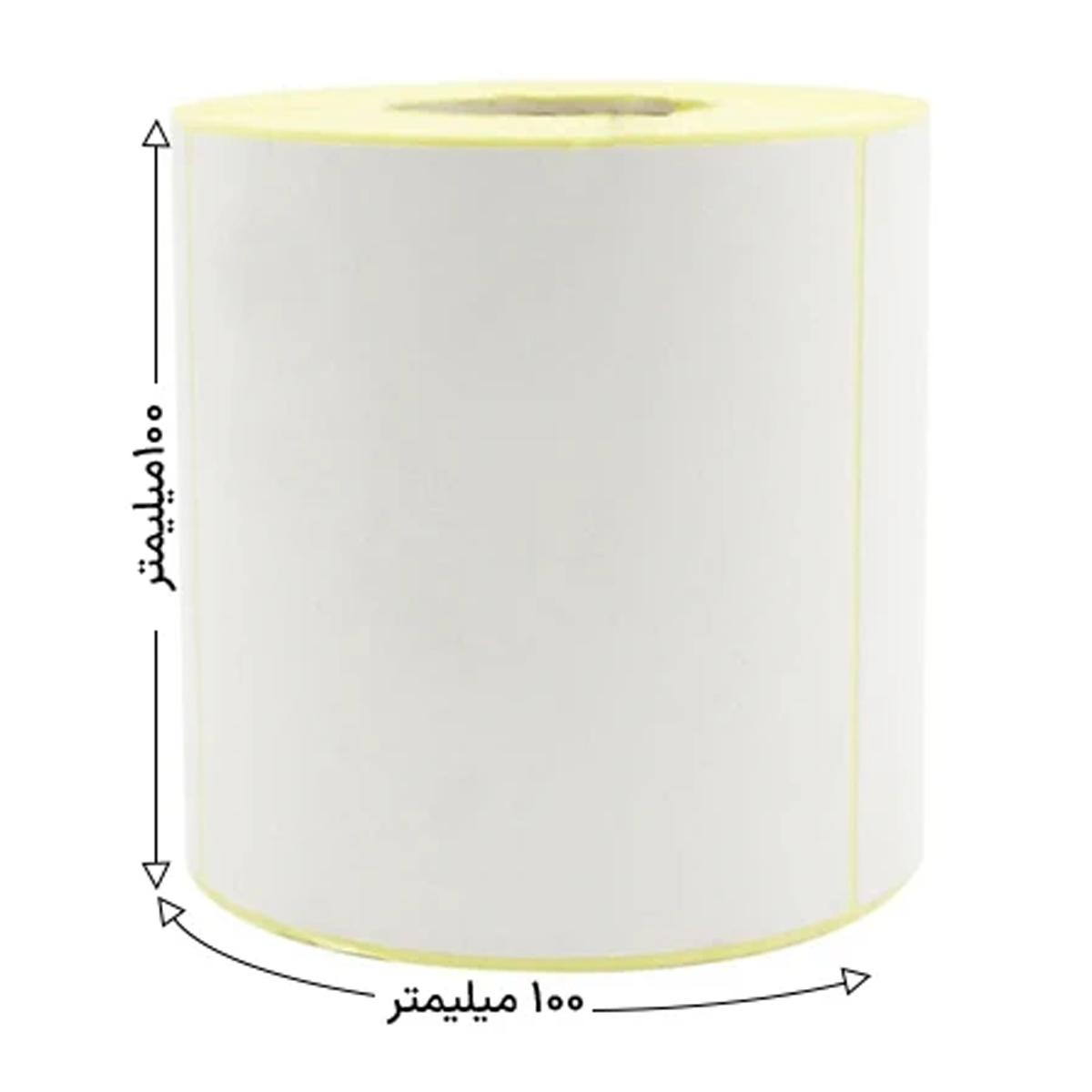 رول 500 تایی لیبل پی‌ وی‌ سی تک ردیفه 100x100