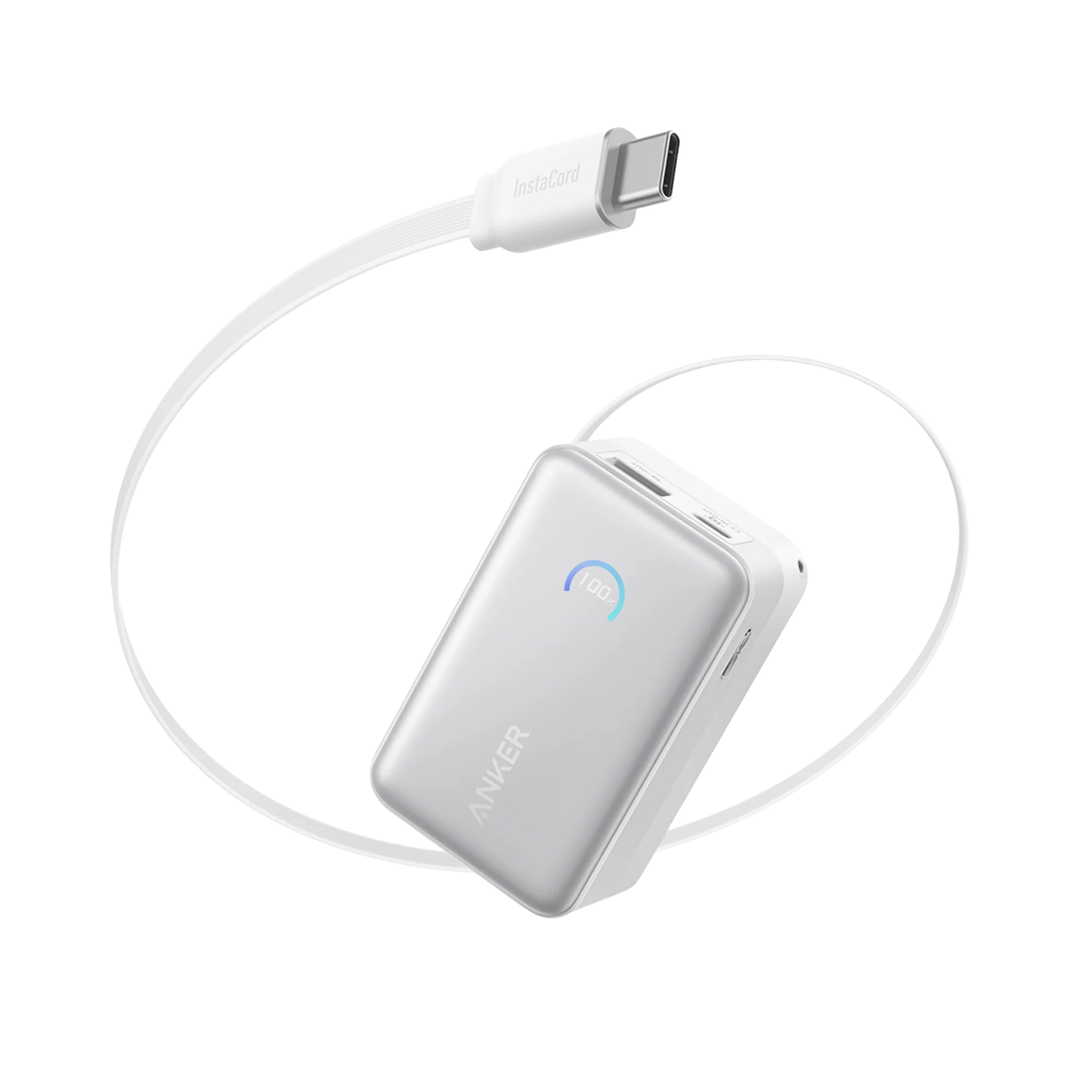 پاوربانک انکر مدل Nano A1638 45W ظرفیت 10000 میلی آمپر ساعت-سفید