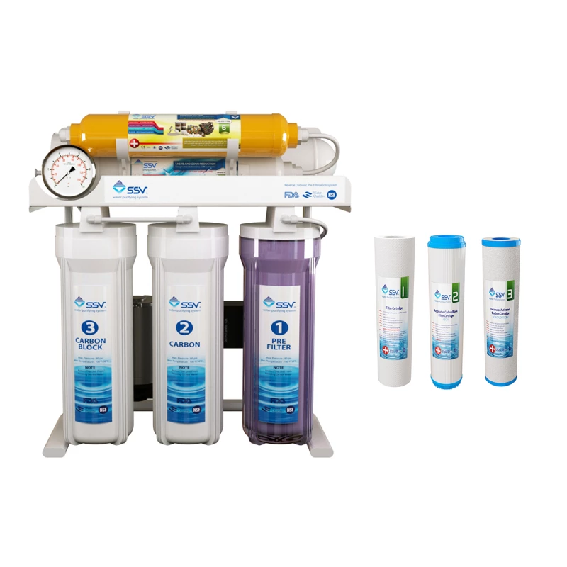 دستگاه تصفیه کننده آب اس اس وی مدل MacTec X600 به همراه فیلتر بسته 4 عددی-سفید