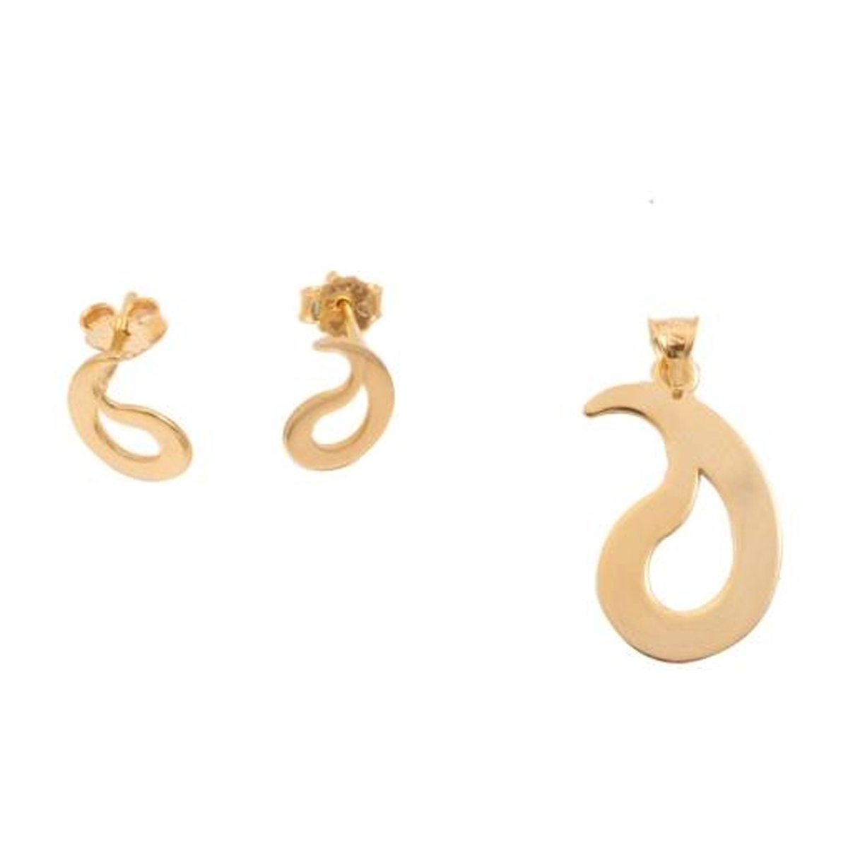 نیم ست طلا 18 عیار زنانه شمیم گلد گالری مدل SH0029-800