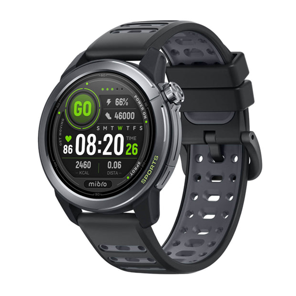 ساعت هوشمند میبرو مدل GS Active 2-خاکستری تیره