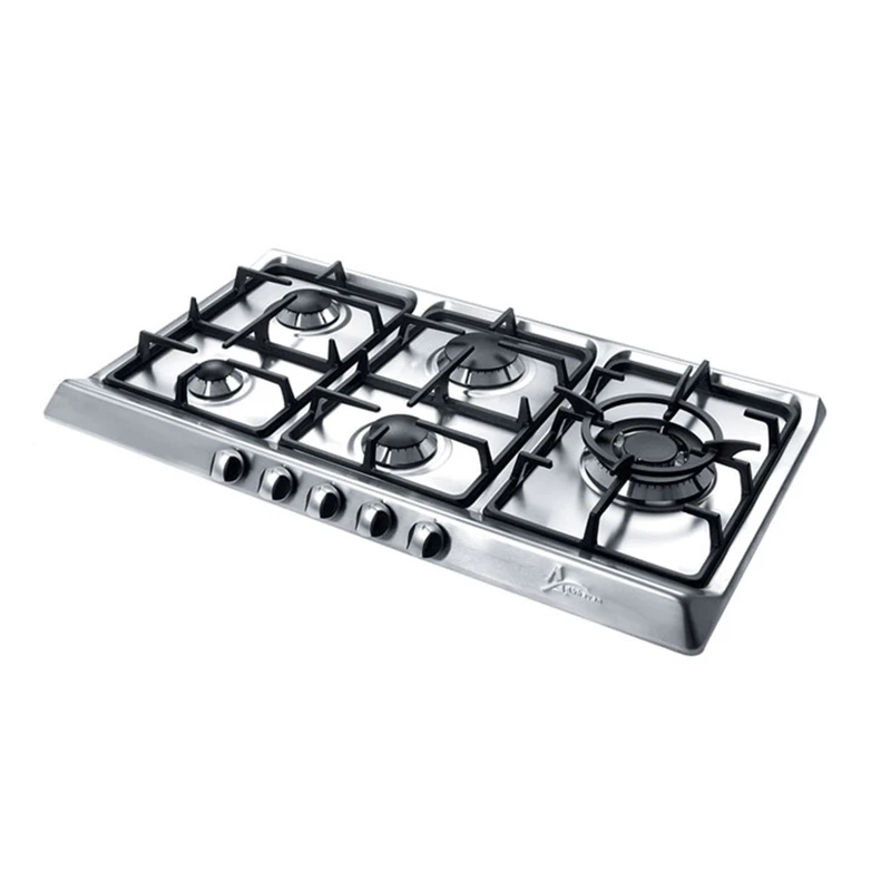 اجاق گاز صفحه‌ای 5 شعله اخوان مدل ونوس کد V4-استیل