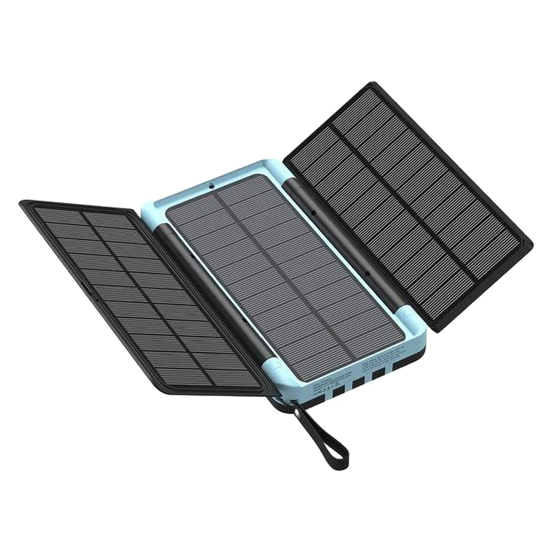 پاوربانک خورشیدی پاورولوژی مدل PP070 ظرفیت 16000 میلی آمپر ساعت-مشکی