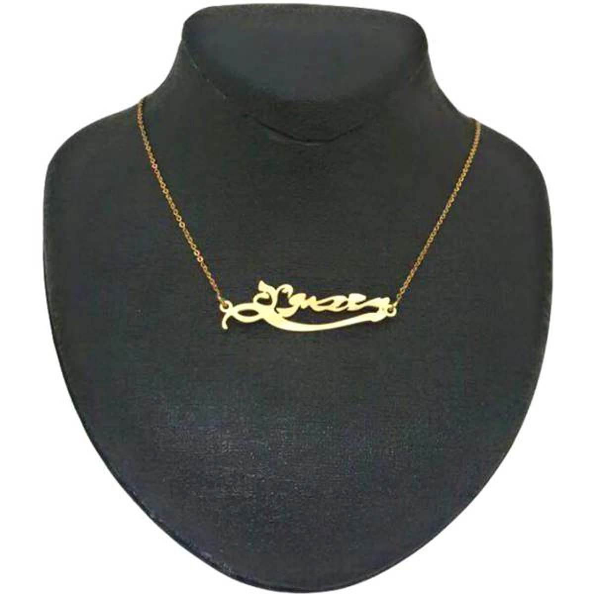 گردنبند طلا 18 عیار شمیم گلد گالری طرح معصومه کد A2270-1.62