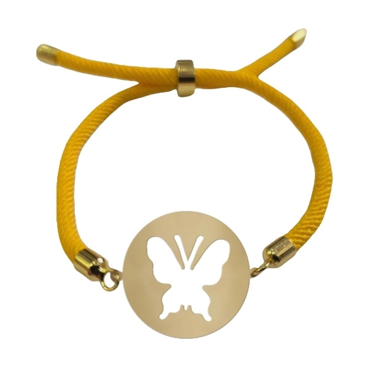 دستبند طلا زنانه شمیم گلد گالری طرح پروانه کد D30-20