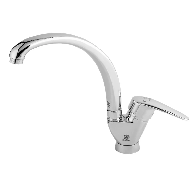 شیر آشپزخانه شیرآلات بهداشتی قهرمان مدل زوبین-کروم