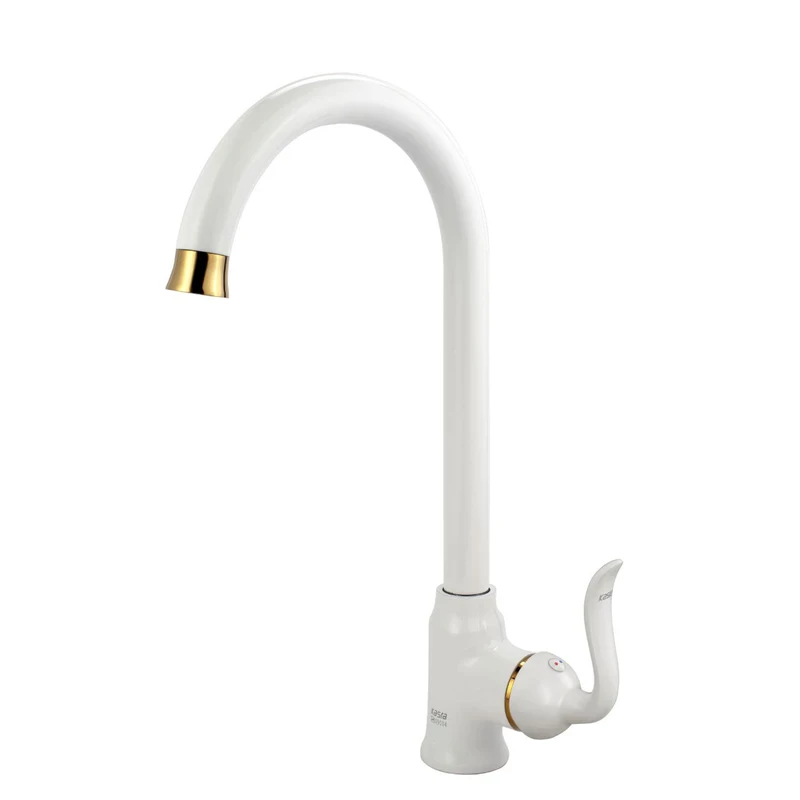 شیر آشپزخانه کسری مدل رابین کد 05-سفید طلایی