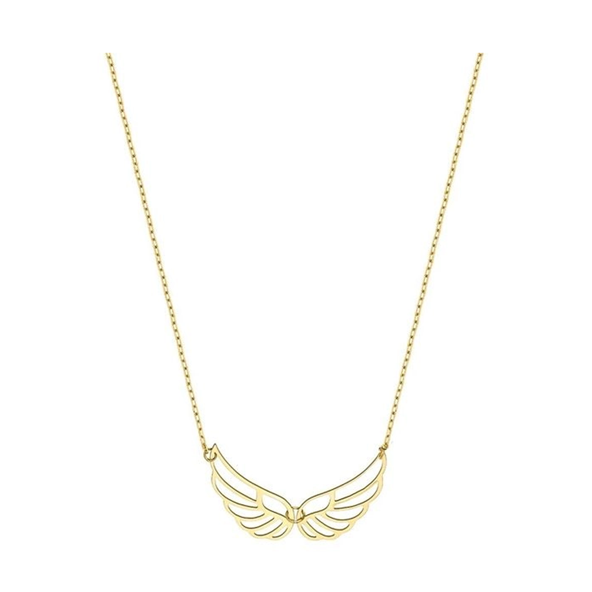 گردنبند طلا 18 عیار شمیم گلد گالری مدل پرواز-1.54