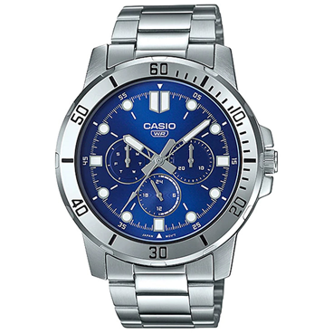 ساعت عقربه ای کاسیو مردانه مدل MTP-VD300D-2EUDF-نقره‌ای