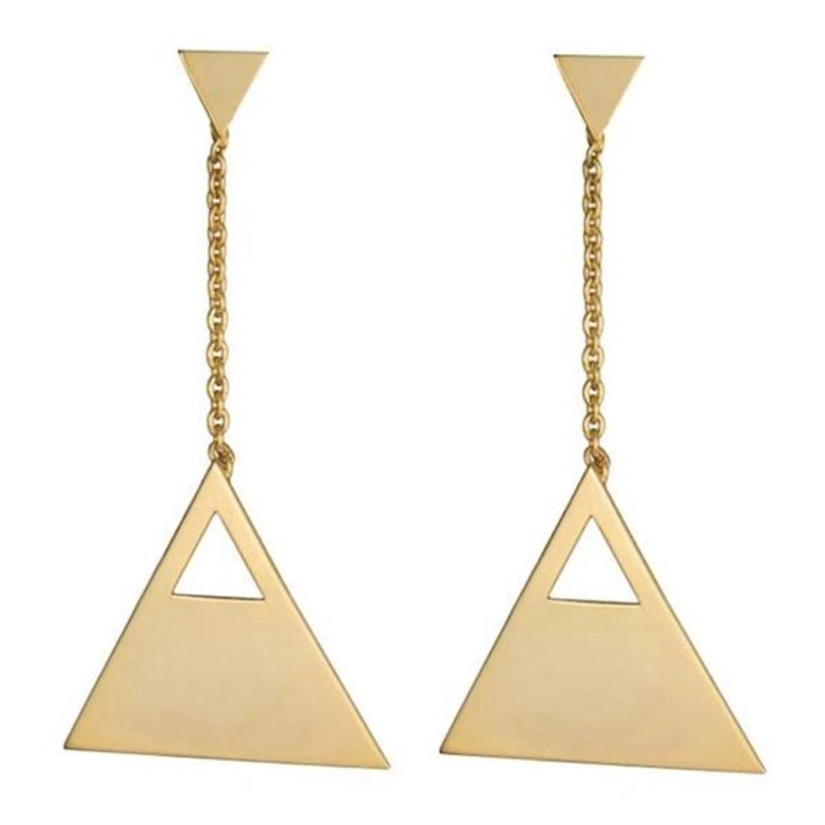 گوشواره طلا 18 عیار شمیم گلد گالری مدل SW-1.01