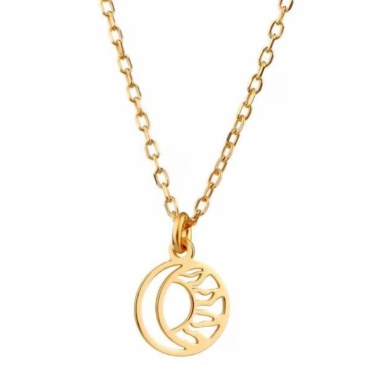 گردنبند طلا 18 عیار زنانه شمیم گلد گالری مدل آفتاب-1.41