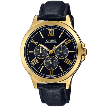 ساعت عقربه ای کاسیو مردانه مدل MTP-V300GL-1AUDFF-طلایی