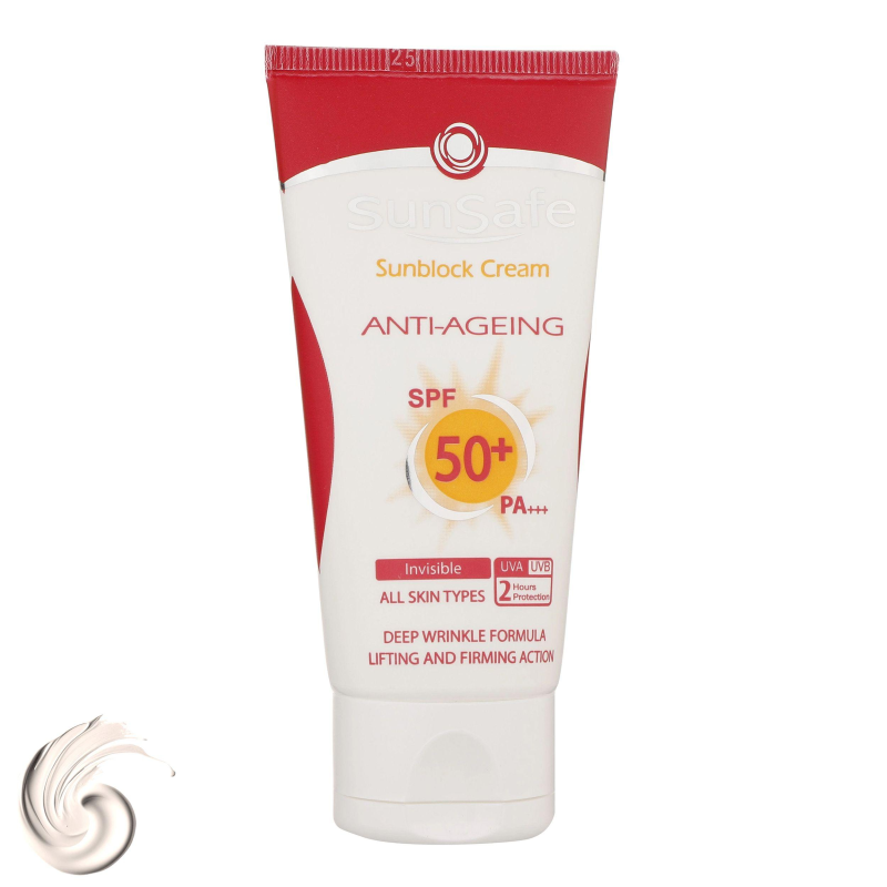 کرم ضدآفتاب و ضدچروک سان سیف حجم 50 میلی لیتر-