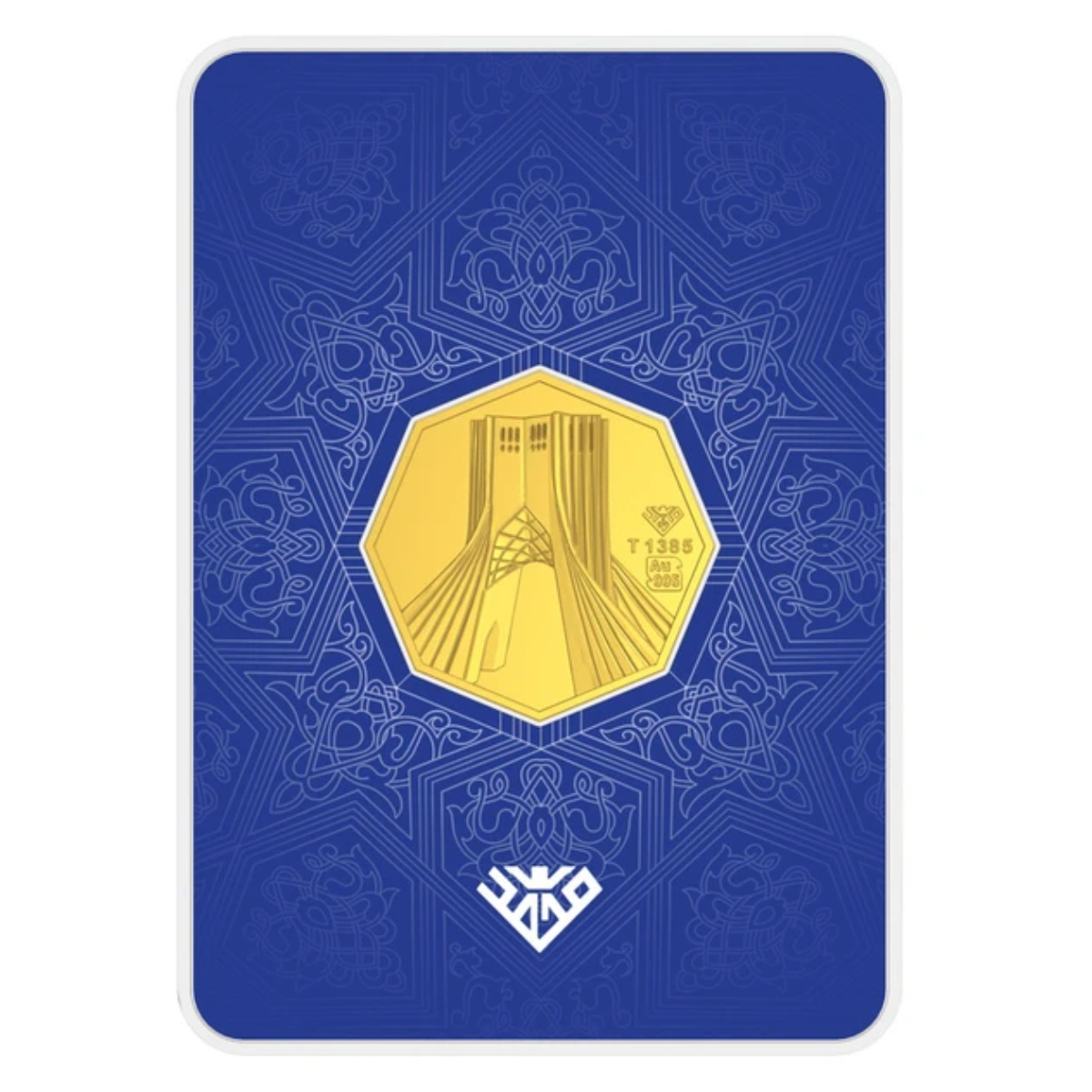 شمش طلا 1 گرم 24 عیار طلای محمد مدل برج آزادی کد SA1000