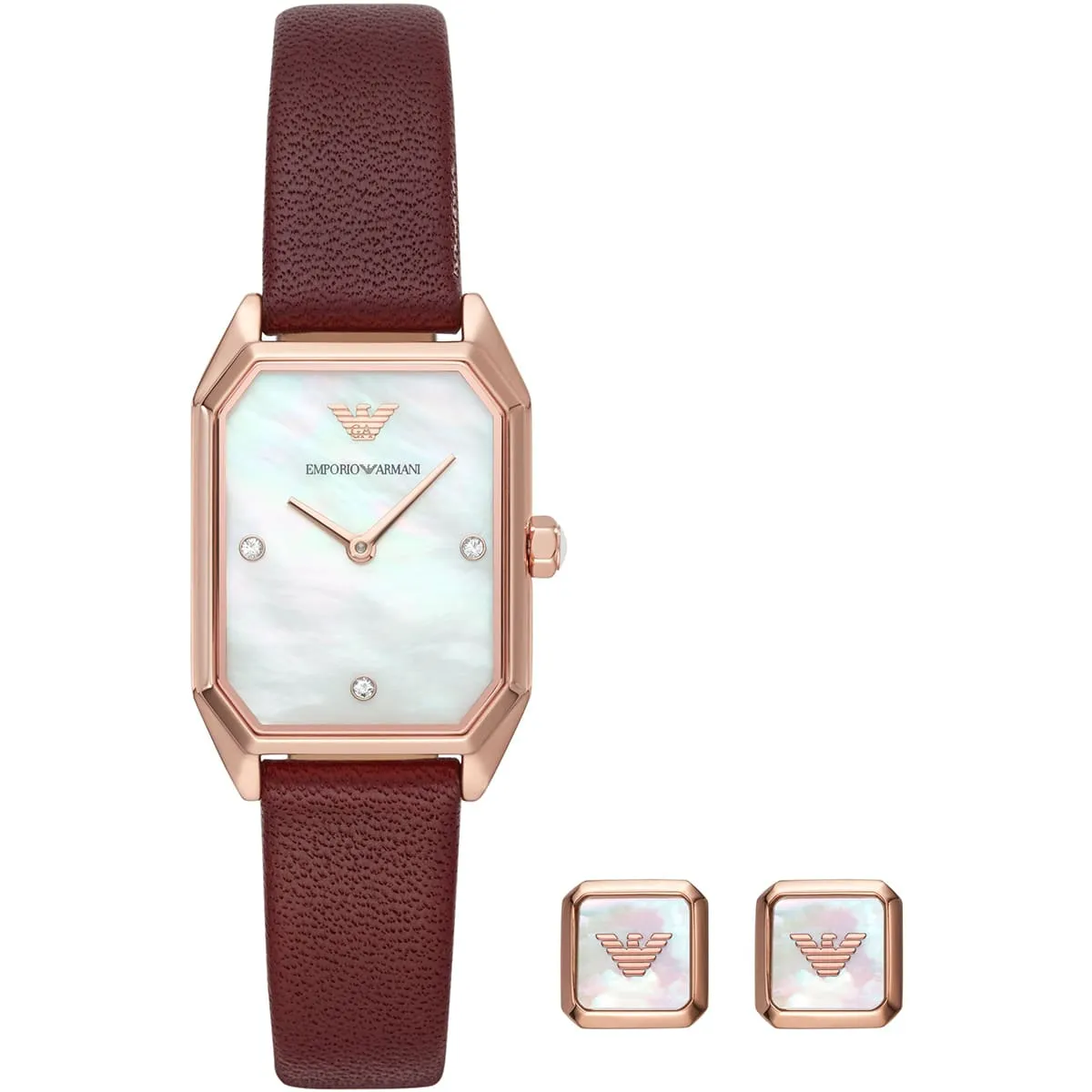 ساعت مچی عقربه ای زنانه امپریو آرمانی مدل AR80028-قهوه ای