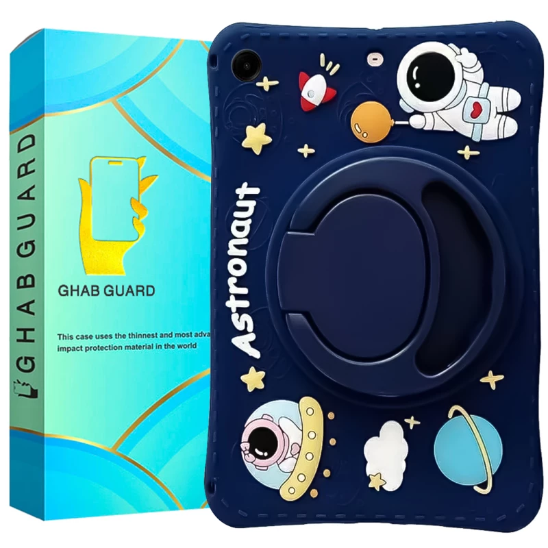 کاور تبلت سامسونگ Galaxy Tab X115 قاب گارد مدل FAZTAB به همراه بند آویز-سرمه‌ای