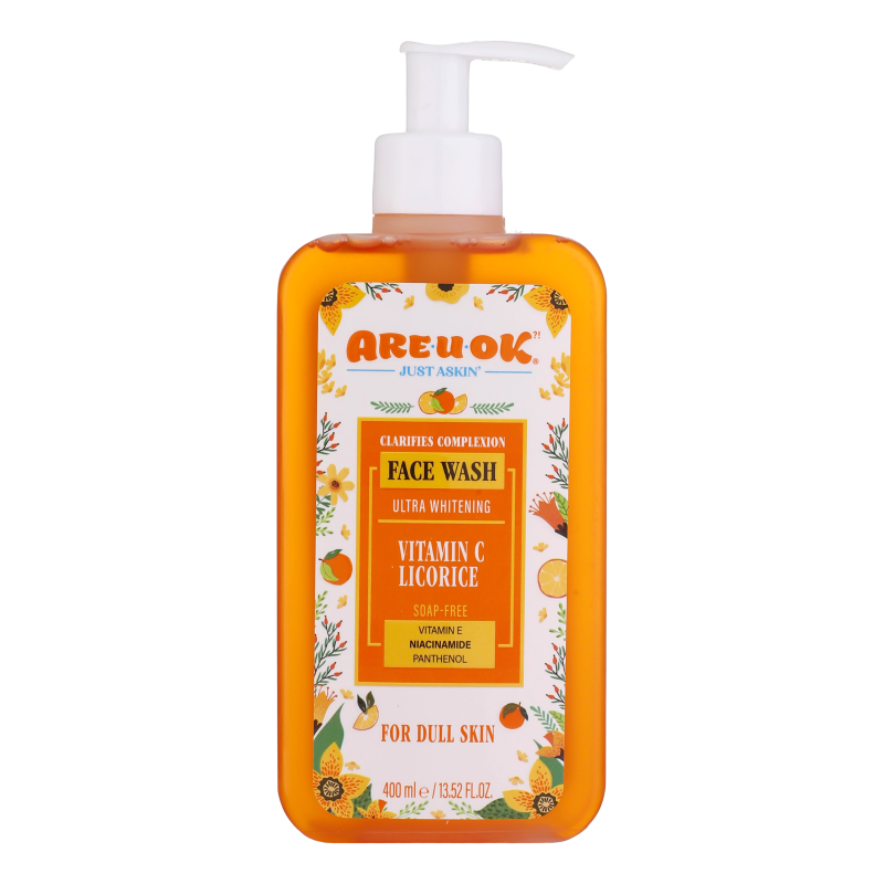 ژل شست وشوی صورت آریواکی مدل روشن کننده مناسب پوست های مات و کدر حجم 400 میلی لیتر-