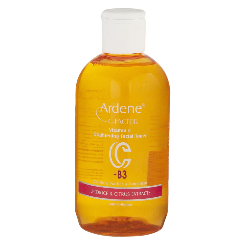 تونیک پاک کننده صورت آردن سی فکتور مدل ویتامین c مناسب انواع پوست حجم 250 میلی لیتر-