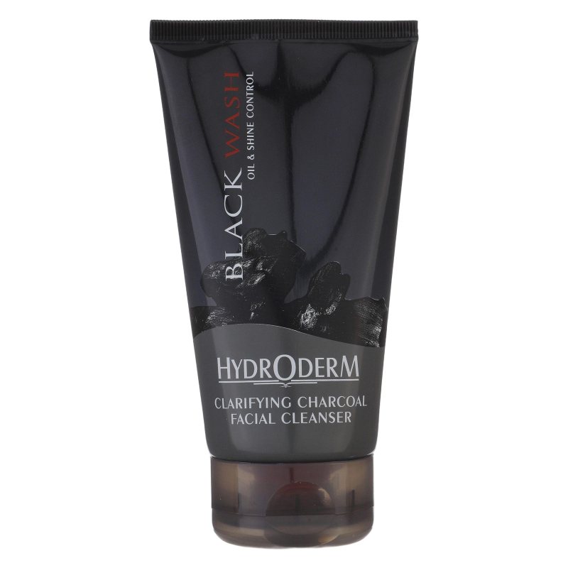 ژل شست و شو هیدرودرم مدل Black Wash مناسب پوست های چرب حجم 150 میلی لیتر-