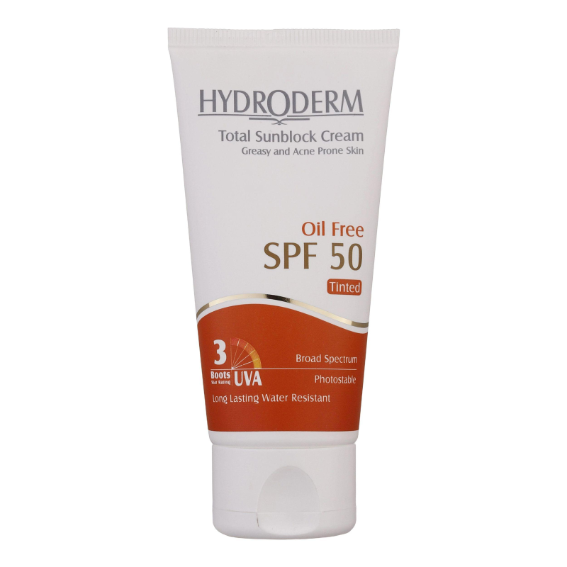 کرم ضدآفتاب هیدرودرم مدل Medium Beige SPF50- حجم 50 میلی لیتر-