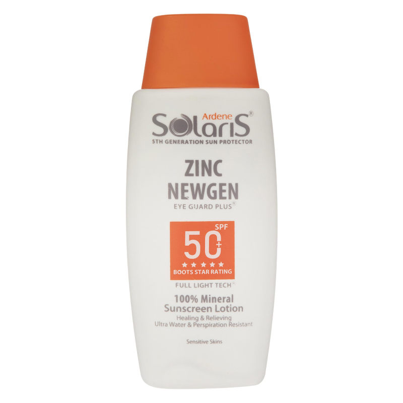لوسیون ضد آفتاب آردن سولاریس مدل Zinc Newgen حجم 100 میلی لیتر-