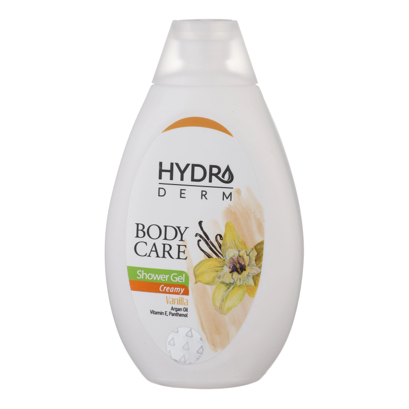 شامپو بدن کرمی هیدرودرم مدل Vanilla مناسب انواع پوست حجم 500 میلی لیتر-