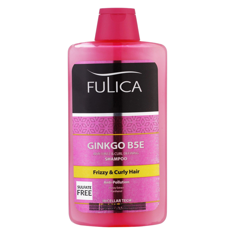 شامپو مو فولیکا مدل GINKGO B5E مخصوص موهای شکننده و مجعد حجم 400 میلی لیتر-