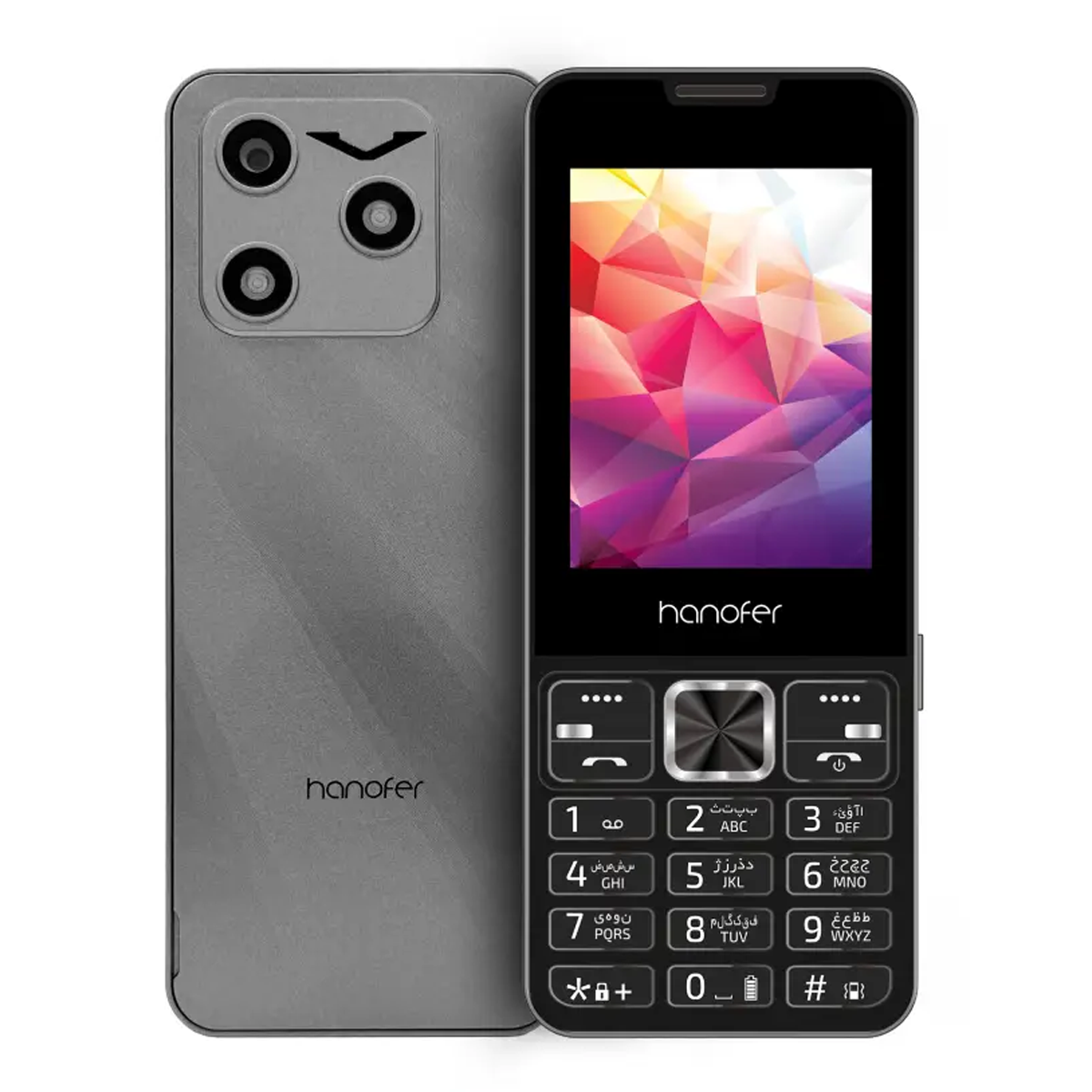 گوشی موبایل هانوفر مدل 15PRO دو سیم کارت-طوسی