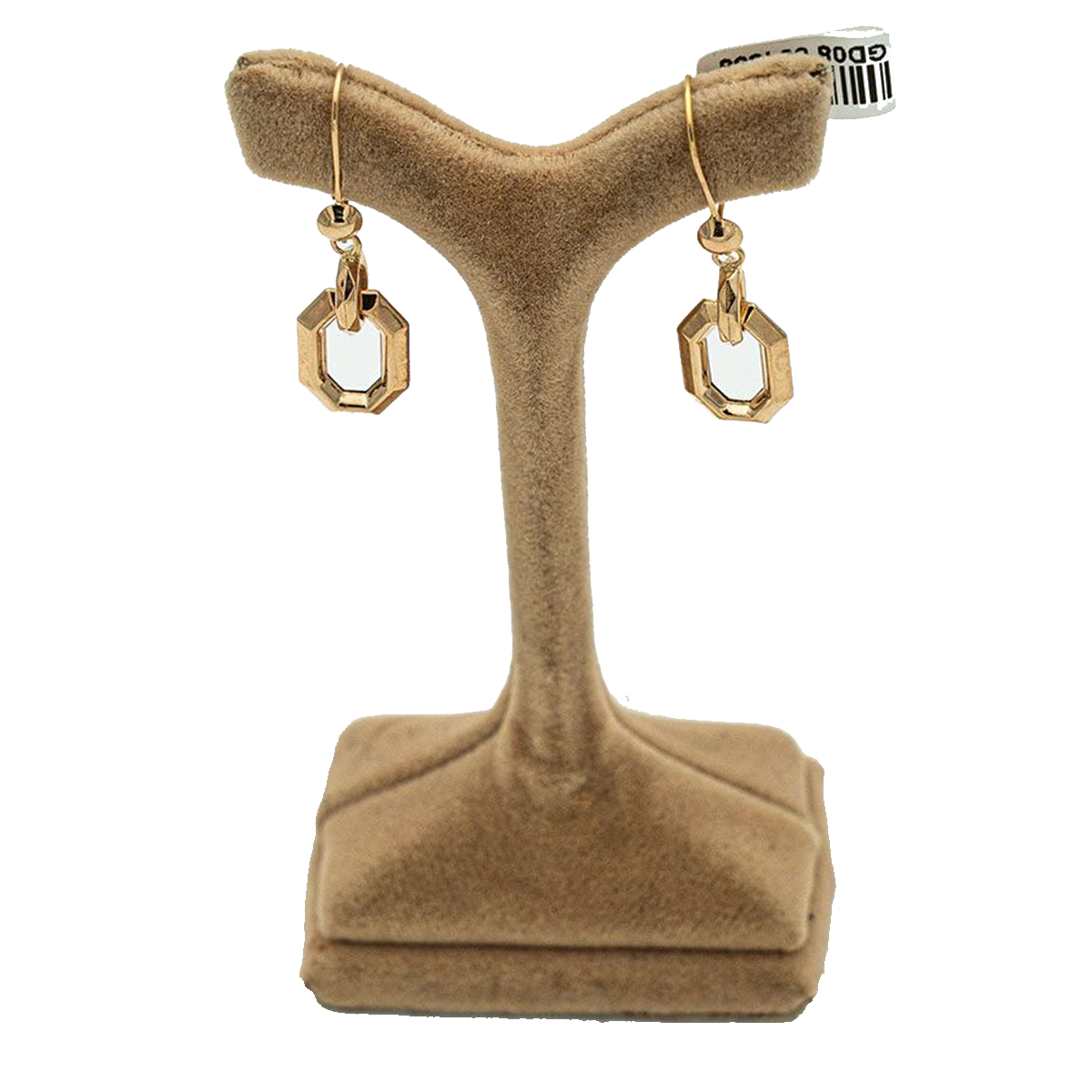 گوشواره طلا زنانه مدل هندسی کد 4558