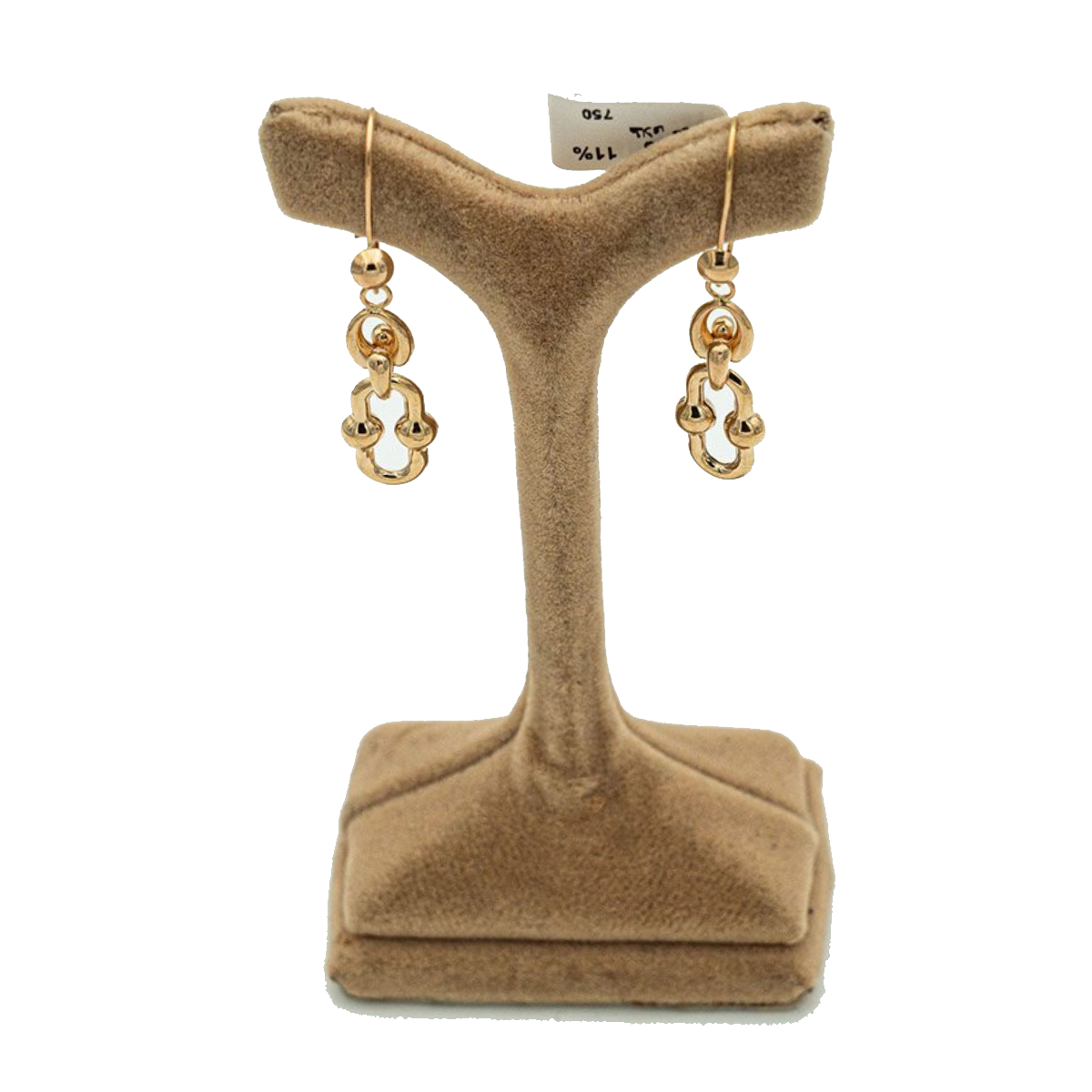 گوشواره طلا زنانه مدل هندسی کد 4561-3.64 گوشواره طلا زنانه مدل هندسی کد 4561-3.64