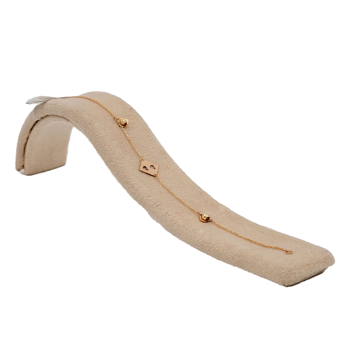 دستبند طلا زنانه گالری طلا عرفان مدل لیزری کد 4602-0.83