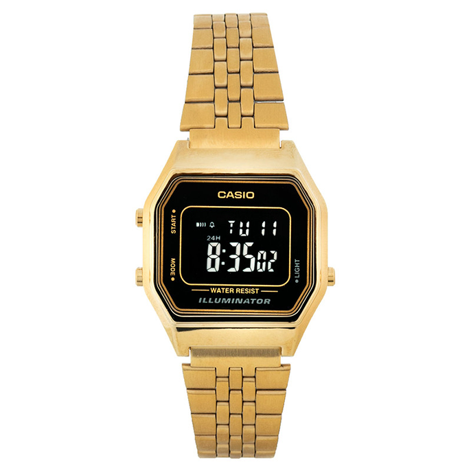 ساعت دیجیتال کاسیو مدل LA680WGA-1BDF-طلایی
